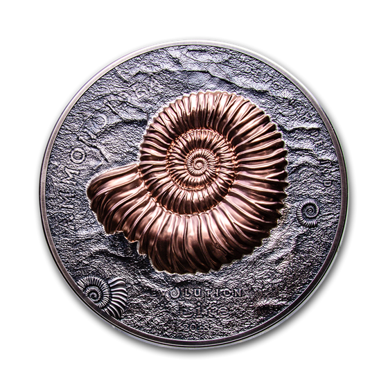 2018 Mongolia 1 kilo Silver 20,000 Togrog Ammonite Antique Finish 2018 Mongolia 1 kilo Silver 20,000 Togrog Ammonite Antique Finish
